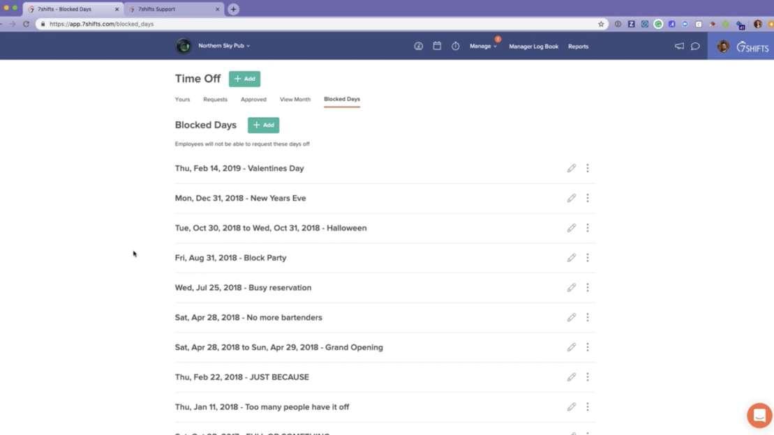 Time Off / Blocked Days video thumbnail