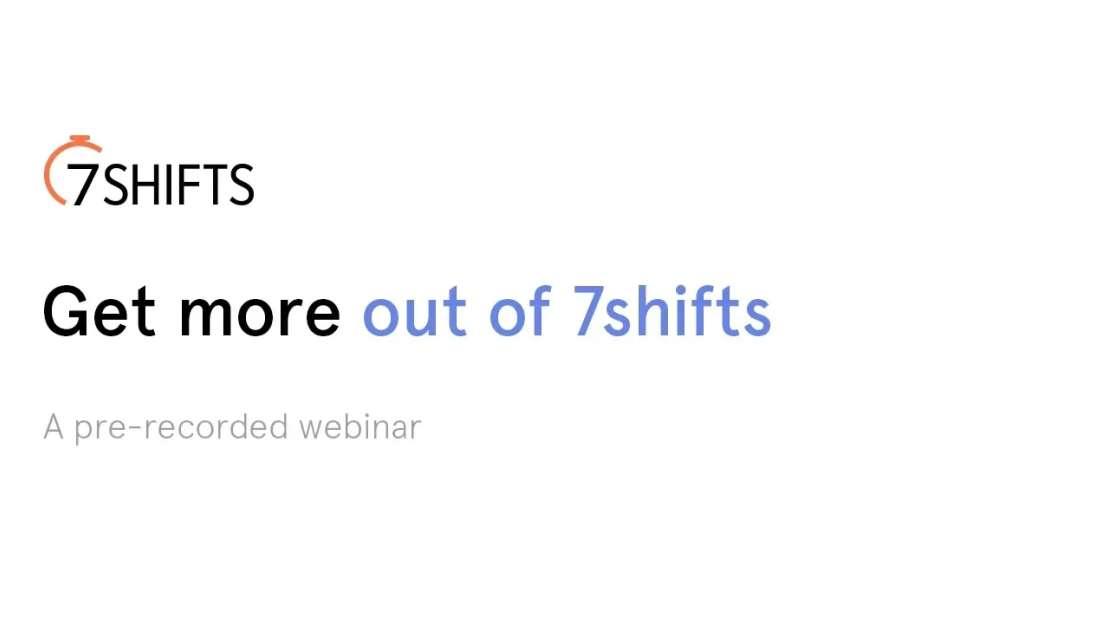 image of the video on 7shifts