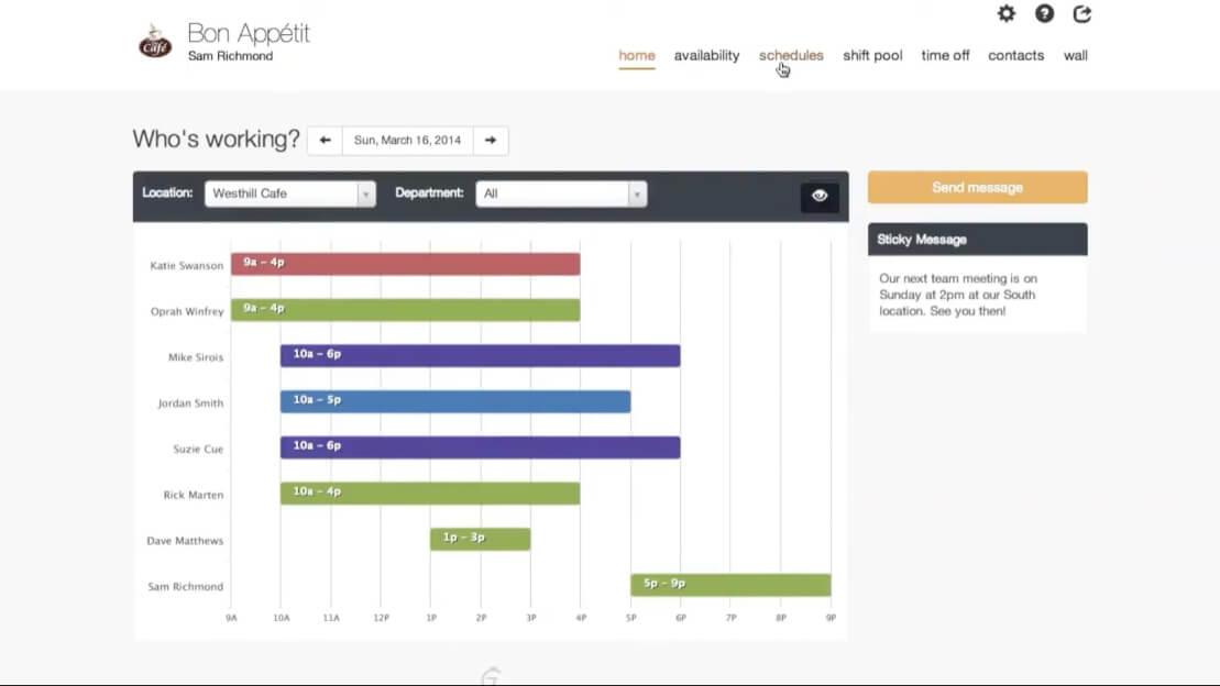 Request to give away a shift video thumbnail
